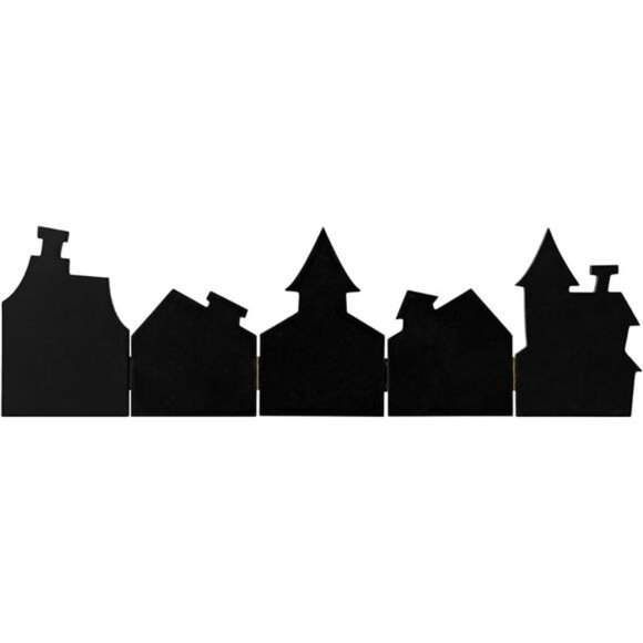 25"L Halloween Wooden Table Signs Plaques Hinged Haunted House - Picture 3 of 7